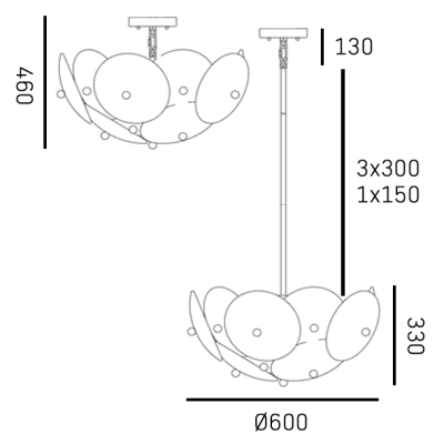 Designerska Lampa Wisząca Arden 5