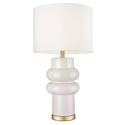 Lampa Stołowa Ascot Beżowo-Różowa Wys.56cm 2