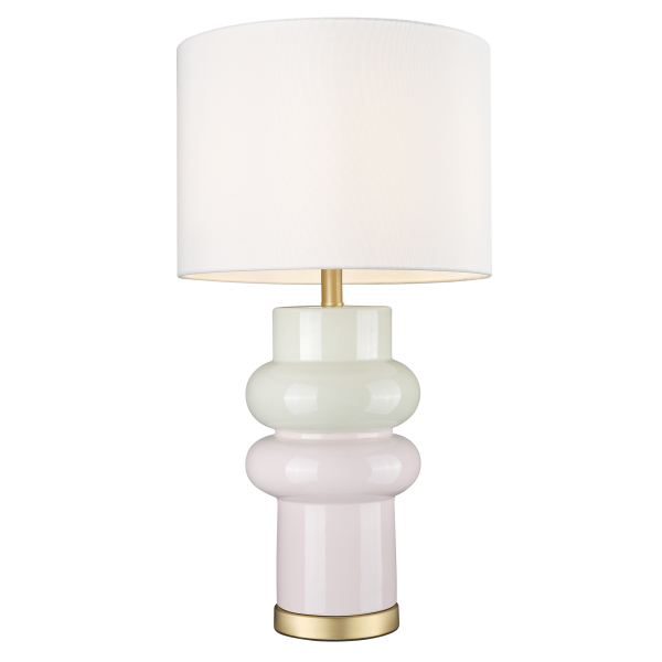 Lampa Stołowa Ascot Beżowo-Różowa Wys.56cm