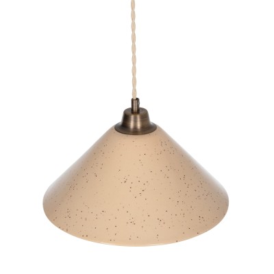 Stylowa Lampa Sufitowa Mirea Mosiądz Sandstone Szer. 29cm 3