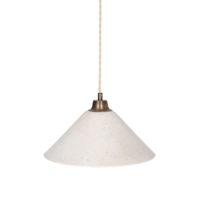 Stylowa Lampa Sufitowa Mirea Mosiądz Ivory Szer. 29cm 4