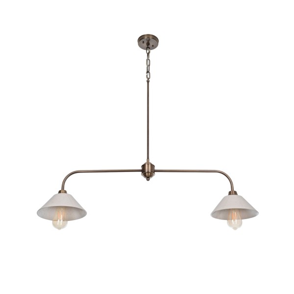 Stylowa Lampa Sufitowa Sorena Mosiądz Szer. 115cm