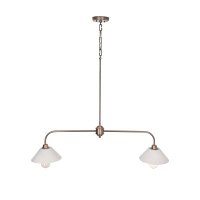 Stylowa Lampa Sufitowa Sorena Mosiądz Szer. 115cm 3