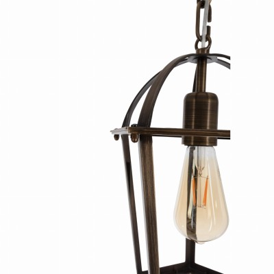 Efektowna Lampa Sufitowa Canton Mosiądz  3