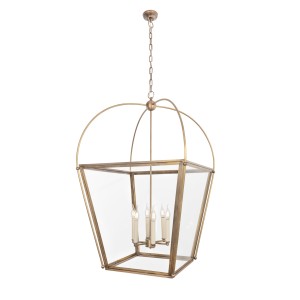 Efektowna Lampa Sufitowa Antica Mosiądz Szer. 65cm