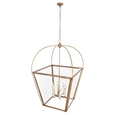 Efektowna Lampa Sufitowa Antica Mosiądz Szer. 65cm 4