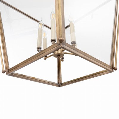 Efektowna Lampa Sufitowa Antica Mosiądz Szer. 65cm 7