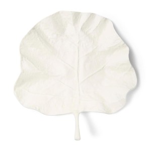 Dekoracyjna Patera Liść  Biała Cavallé Leaf Riviera Maison