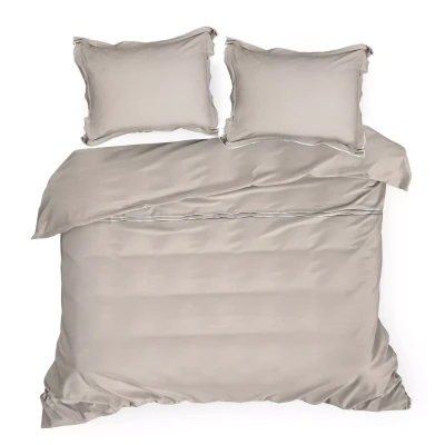 Personalizowana Pościel  Manhattan z Haftem Elegancki Beż z Kremem - skonfiguruj swoją wymarzoną pościel 4