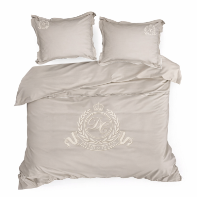 Personalizowana Pościel  Manhattan z Haftem Elegancki Beż z Kremem - skonfiguruj swoją wymarzoną pościel 3