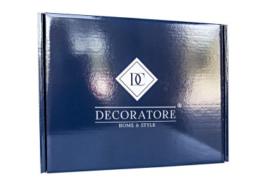 Personalizowana Pościel Hampton z Haftem Kremowa Biel z Granatem - skonfiguruj swoją wymarzoną pościel 14