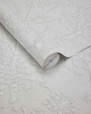 Tapeta Kwiaty Kopru Jasnoszara Riviera Maison