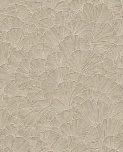 Tapeta Liście Ginkgo Beżowa Riviera Maison