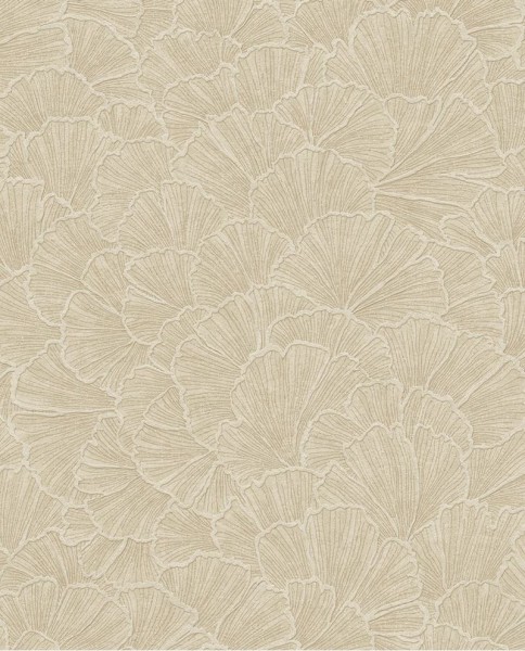 Tapeta Liście Ginkgo Jasnobeżowa Riviera Maison