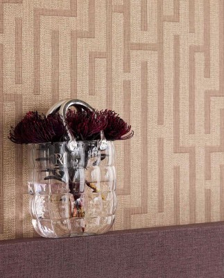 Tapeta Linen Trellis Beżowo-Oliwkowa Riviera Maison 8