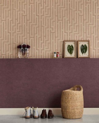 Tapeta Linen Trellis Beżowa Riviera Maison 5