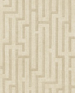 Tapeta Linen Trellis Beżowa Riviera Maison