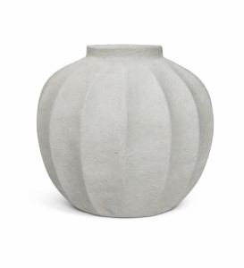 Strukturalny Biały Wazon Sorine Wys. 28cm