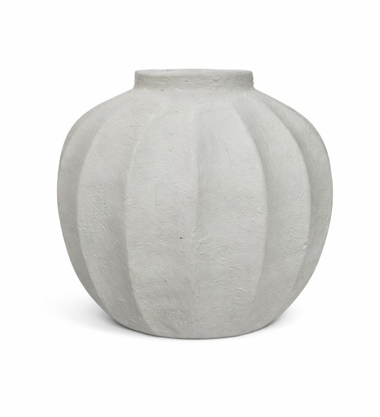 Strukturalny Biały Wazon Sorine Wys. 28cm