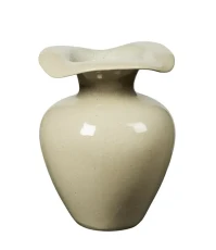 Designerski Wazon Florentina Beżowy Broste Copenhagen Wys. 32cm