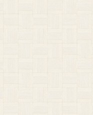 Tapeta Geometryczna Kremowo-Beżowa Riviera Maison