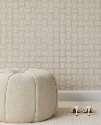 Tapeta Geometryczna Szara Riviera Maison 3