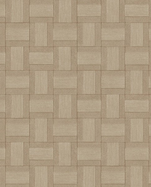 Tapeta Geometryczna Ciemnobeżowa Riviera Maison