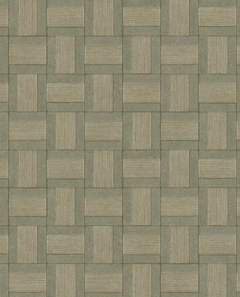 Tapeta Geometryczna Oliwkowa Riviera Maison