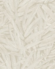 Tapeta Liście Strukturalne Szaro-Beżowa Riviera Maison