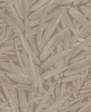 Tapeta Liście Strukturalne Ciemnobeżowa Riviera Maison