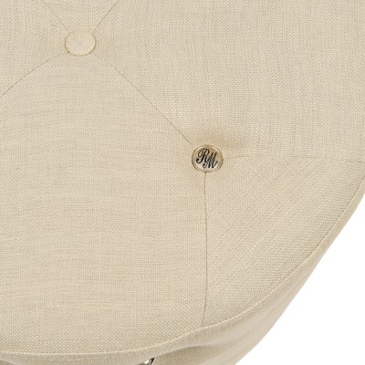 Puf Bowery Beżowy Len Riviera Maison 4