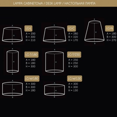 Lampa Stołowa Tamara Różne Kolory 32x32x57cm 3