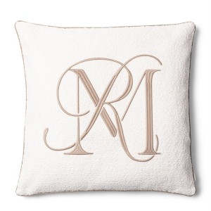 Poduszka Dekoracyjna Bouclé Monogram 60x60cm Riviera Maison