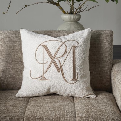Poduszka Dekoracyjna Bouclé Biała 60x60cm Riviera Maison 5