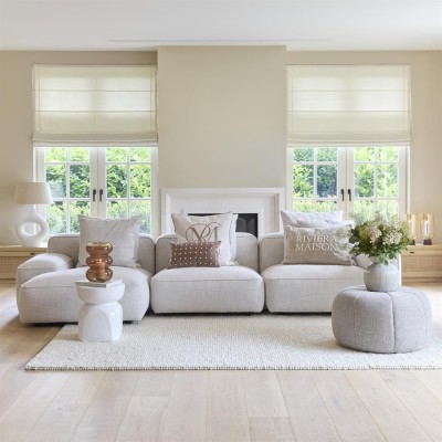 Poduszka Dekoracyjna Bouclé Biała 60x60cm Riviera Maison 10