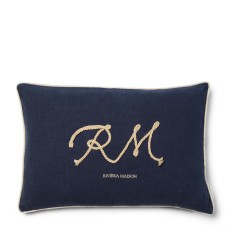 Poduszka Dekoracyjna Coastal Cord Granatowa 65x45cm Riviera Maison