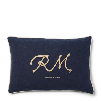 Poduszka Dekoracyjna Coastal Cord Granatowa 65x45cm Riviera Maison