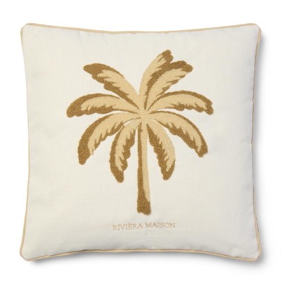 Poduszka Dekoracyjna Palm Breeze Biała 50x50cm Riviera Maison 2