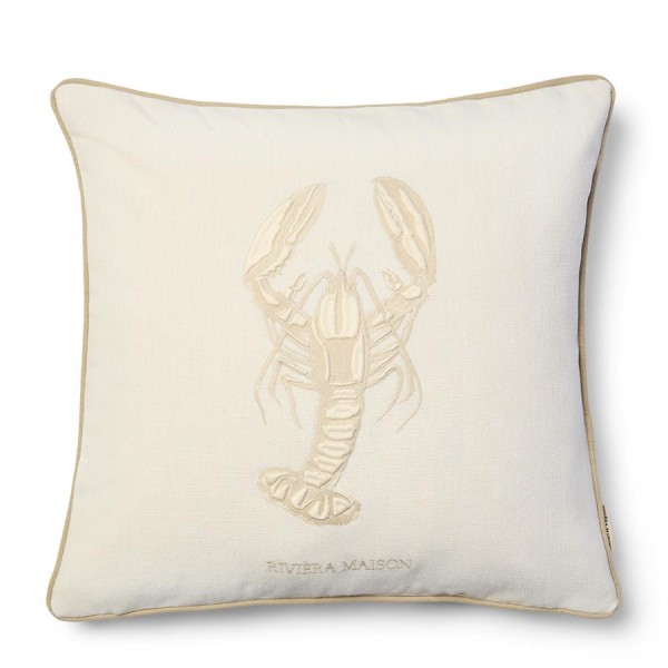 Poduszka Dekoracyjna Lobster Bay Biała 50x50cm Riviera Maison
