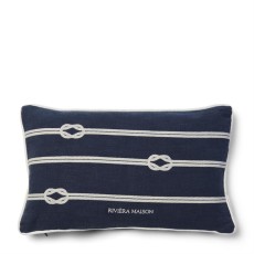 Poduszka Dekoracyjna Nordic Knot Granatowa 50x30cm Riviera Maison