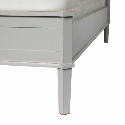 Łóżko Drewniane Henshaw Laura Ashley King Jasnoszare 214x163,5x110cm 8