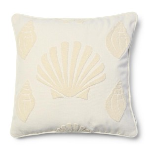 Poduszka Dekoracyjna Sandy Shell Biała 50x50cm Riviera Maison
