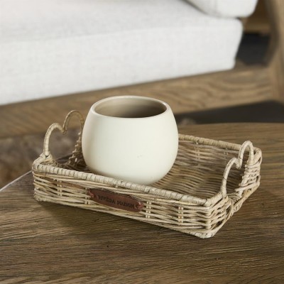 Rattanowa Tacka Happy Heart Riviera Maison 3