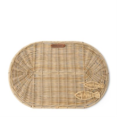 Rattanowa Podkładka na Stół Fish Riviera Maison
