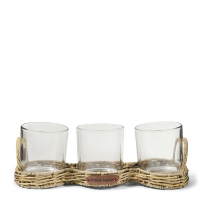 Rattanowy Lampion Triple Votive Riviera Maison 3