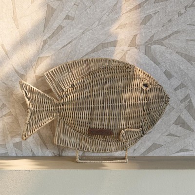 Dekoracja Rattanowa Isola Fish Statue Riviera Maison 3