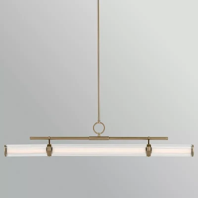 Nowoczesna Lampa Nad Wyspę Riven II Szampański Brąz 5