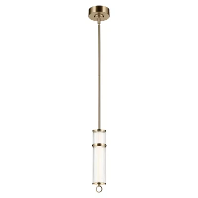 Nowoczesna Lampa Wisząca Riven I Szampański Brąz 2