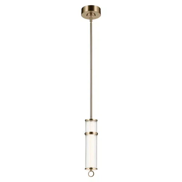Nowoczesna Lampa Wisząca Riven I Szampański Brąz