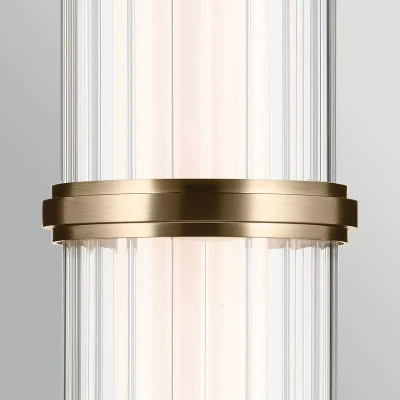 Nowoczesna Lampa Wisząca Riven I Szampański Brąz 4
